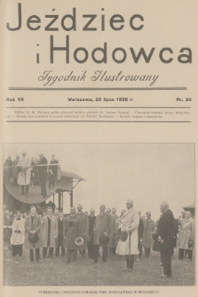 Jeździec i Hodowca : tygodnik ilustrowany. R.7, 1928, nr 30