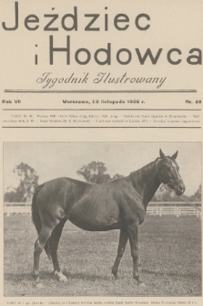 Jeździec i Hodowca : tygodnik ilustrowany. R.7, 1928, nr 48