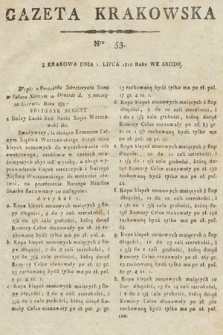 Gazeta Krakowska. 1812, nr 53