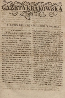 Gazeta Krakowska. 1821, nr 14