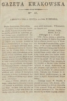 Gazeta Krakowska. 1812, nr 66