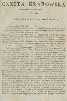 Gazeta Krakowska. 1812, nr 70