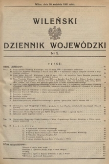 Wileński Dziennik Wojewódzki. 1931, nr 3