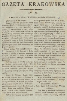 Gazeta Krakowska. 1812, nr 71