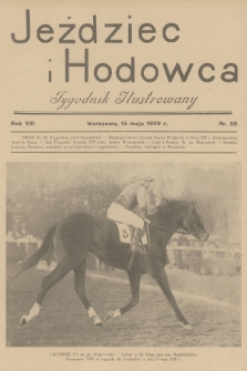 Jeździec i Hodowca : tygodnik ilustrowany. R.8, 1929, nr 20