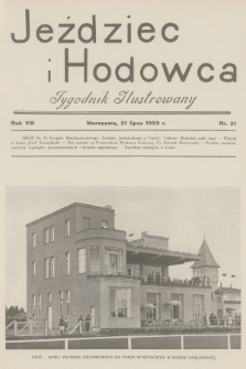 Jeździec i Hodowca : tygodnik ilustrowany. R.8, 1929, nr 31
