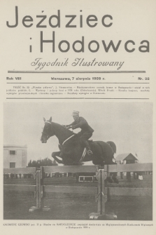Jeździec i Hodowca : tygodnik ilustrowany. R.8, 1929, nr 32