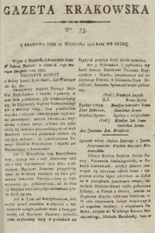 Gazeta Krakowska. 1812, nr 75