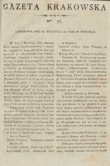 Gazeta Krakowska. 1812, nr 76
