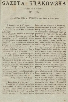 Gazeta Krakowska. 1812, nr 78