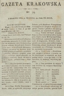Gazeta Krakowska. 1812, nr 79