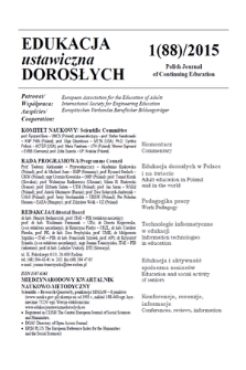 Edukacja Ustawiczna Dorosłych : międzynarodowy kwartalnik naukowo-metodyczny = Polish Journal of Continuing Education : scientific-research quarterly. 2015, 1