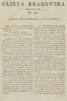 Gazeta Krakowska. 1812, nr 80
