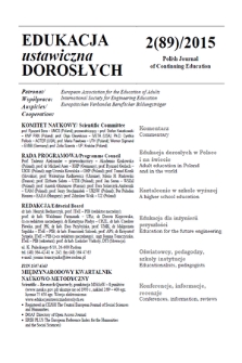 Edukacja Ustawiczna Dorosłych : międzynarodowy kwartalnik naukowo-metodyczny = Polish Journal of Continuing Education : scientific-research quarterly. 2015, 2