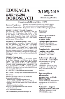 Edukacja Ustawiczna Dorosłych : międzynarodowy kwartalnik naukowy = Polish Journal of Continuing Education : international scientific quarterly. 2019, 2