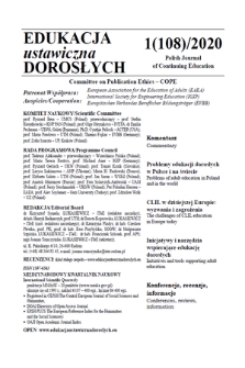 Edukacja Ustawiczna Dorosłych : międzynarodowy kwartalnik naukowy = Polish Journal of Continuing Education : international scientific quarterly. 2020, 1