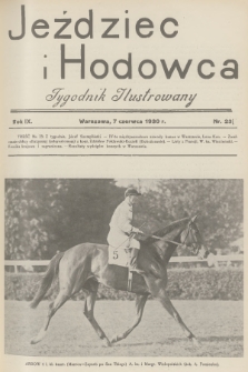 Jeździec i Hodowca : tygodnik ilustrowany. R.9, 1930, nr 23