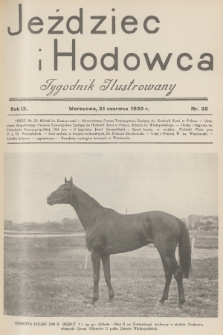 Jeździec i Hodowca : tygodnik ilustrowany. R.9, 1930, nr 25