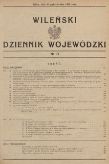 Wileński Dziennik Wojewódzki. 1931, nr 10