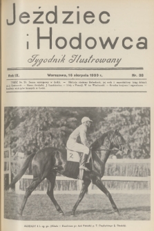 Jeździec i Hodowca : tygodnik ilustrowany. R.9, 1930, nr 33