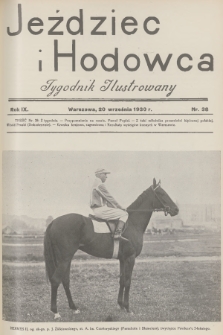 Jeździec i Hodowca : tygodnik ilustrowany. R.9, 1930, nr 38