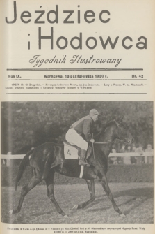 Jeździec i Hodowca : tygodnik ilustrowany. R.9, 1930, nr 42
