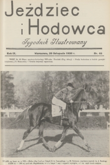 Jeździec i Hodowca : tygodnik ilustrowany. R.9, 1930, nr 48