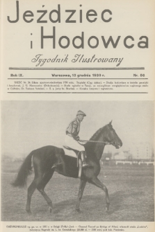 Jeździec i Hodowca : tygodnik ilustrowany. R.9, 1930, nr 50