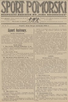 Sport Pomorski : bezpłatny dodatek do „Echa Gdańskiego”. R.1, 1926, nr 25