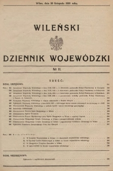 Wileński Dziennik Wojewódzki. 1931, nr 11