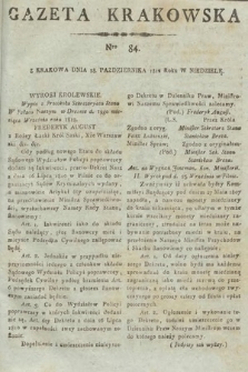 Gazeta Krakowska. 1812, nr 84