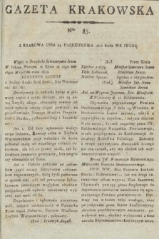 Gazeta Krakowska. 1812, nr 85
