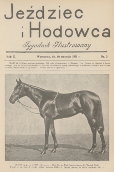 Jeździec i Hodowca : tygodnik ilustrowany. R.10, 1931, nr 2