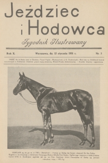 Jeździec i Hodowca : tygodnik ilustrowany. R.10, 1931, nr 3