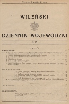 Wileński Dziennik Wojewódzki. 1931, nr 12