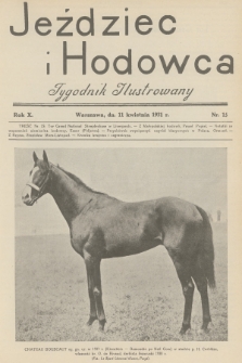 Jeździec i Hodowca : tygodnik ilustrowany. R.10, 1931, nr 15