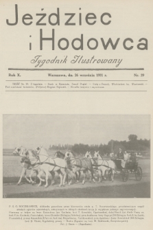 Jeździec i Hodowca : tygodnik ilustrowany. R.10, 1931, nr 39