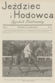 Jeździec i Hodowca : tygodnik ilustrowany. R.10, 1931, nr 49