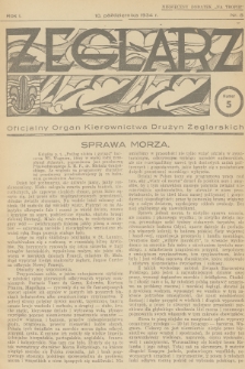 Żeglarz : oficjalny organ Kierownictwa Drużyn Żeglarskich. R.1, 1934, nr 5