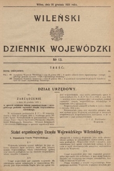 Wileński Dziennik Wojewódzki. 1931, nr 13