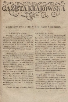 Gazeta Krakowska. 1821, nr 44