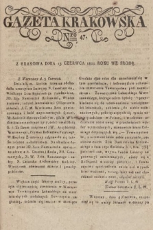 Gazeta Krakowska. 1821, nr 47
