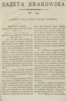 Gazeta Krakowska. 1812, nr 100