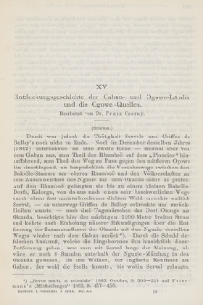 Entdeckungsgeschichte der Gabun- und Ogowe-Länder und die Ogowe-Quellen : (Schluss.)