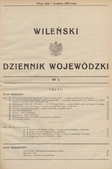 Wileński Dziennik Wojewódzki. 1932, nr 7