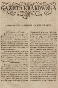 Gazeta Krakowska. 1821, nr 75