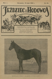 Jeździec i Hodowca. R.1, 1922, nr 20