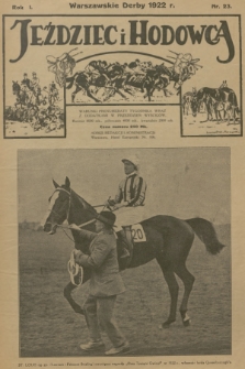 Jeździec i Hodowca. R.1, 1922, nr 23