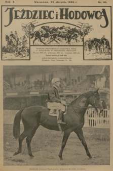 Jeździec i Hodowca. R.1, 1922, nr 35