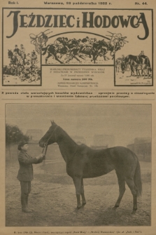 Jeździec i Hodowca. R.1, 1922, nr 44